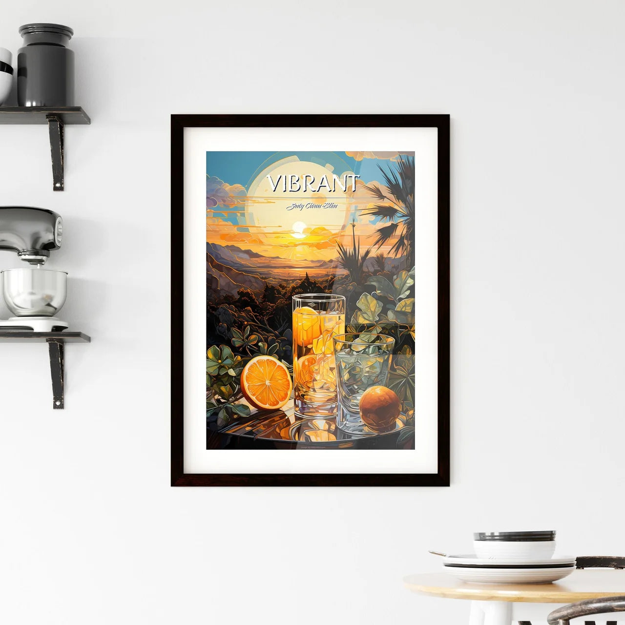 Tequila Sunrise - A Glass Of Orange Juice  Framed Print