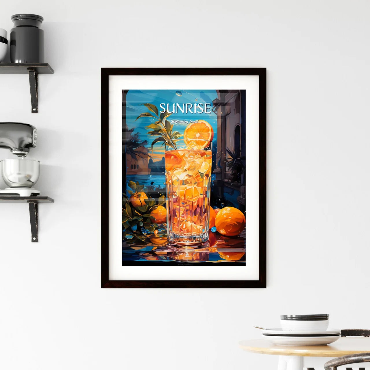 Tequila Sunrise - A Glass Of Orange Juice  Framed Print