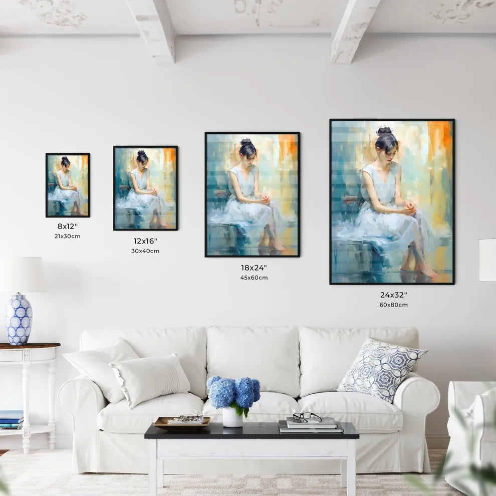 The Ballerina Sitting Near A Mirror - A Pain - Kitchen Hangings