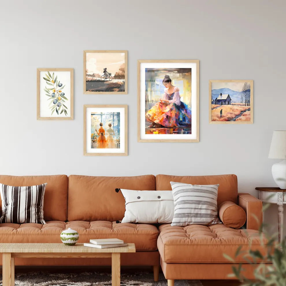 The Ballerina Sitting Near A Mirror - A Woma Wall Art