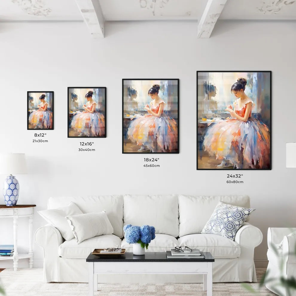 The Ballerina Sitting Near A Mirror - A Pain - Kitchen Hangings