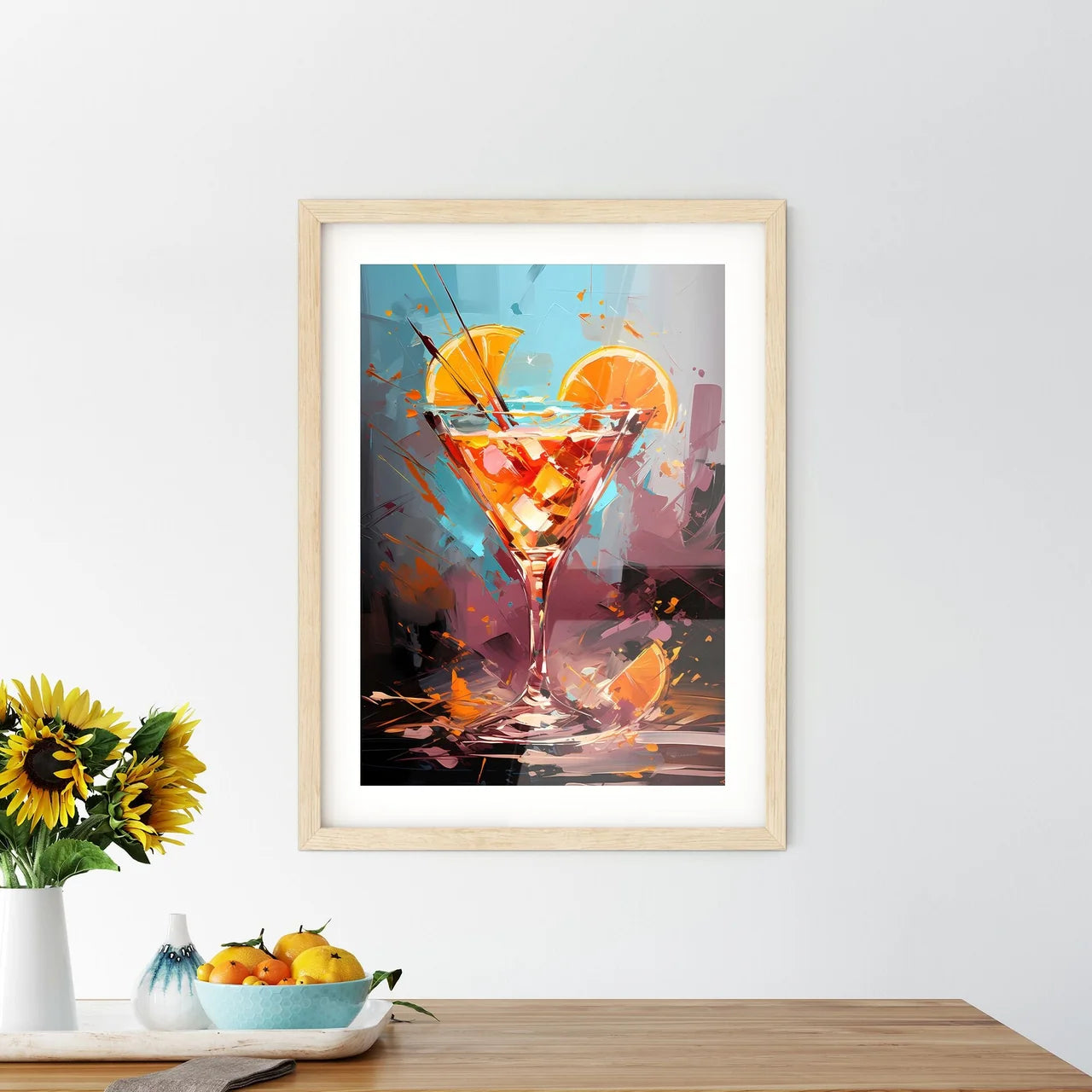 The Blood Orange Martini Is A Zingy Cocktail Framed Print