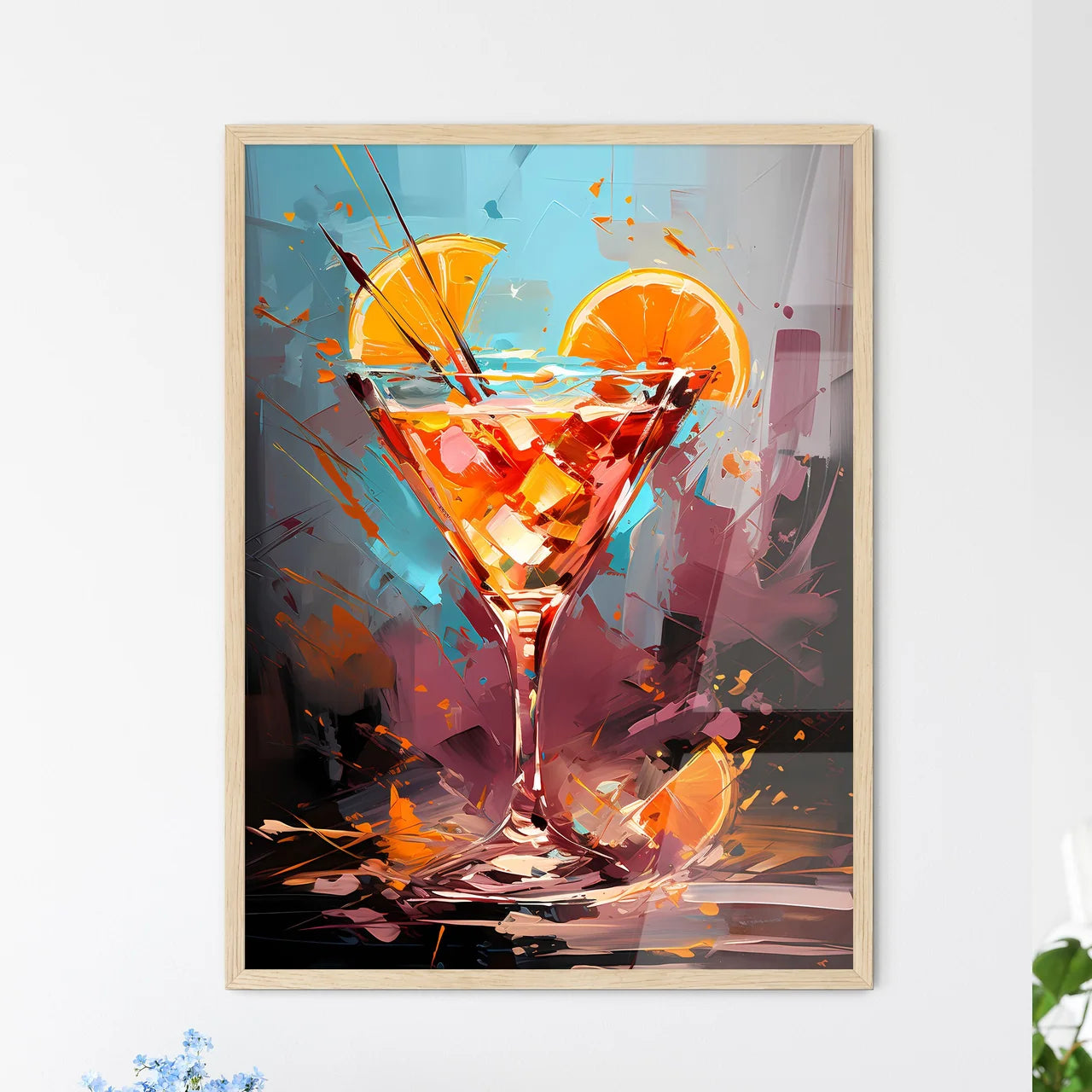 The Blood Orange Martini Is A Zingy Cocktail - Framed Art Print