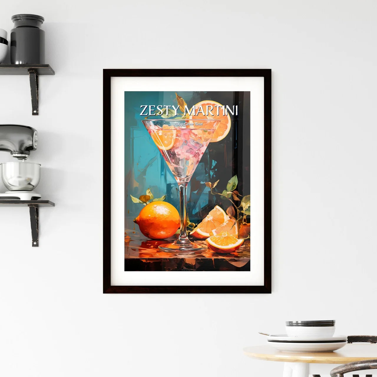 The Blood Orange Martini Is A Zingy Cocktail Framed Print