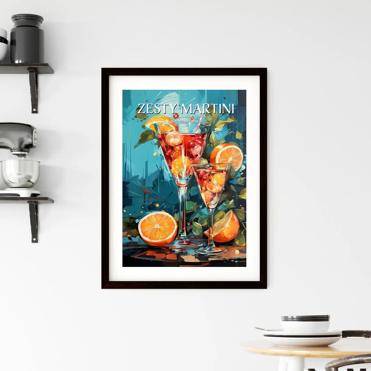 The Blood Orange Martini Is A Zingy Cocktail Framed Print