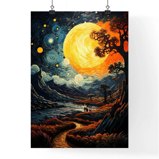 The Full Moon Through A 0 Poster