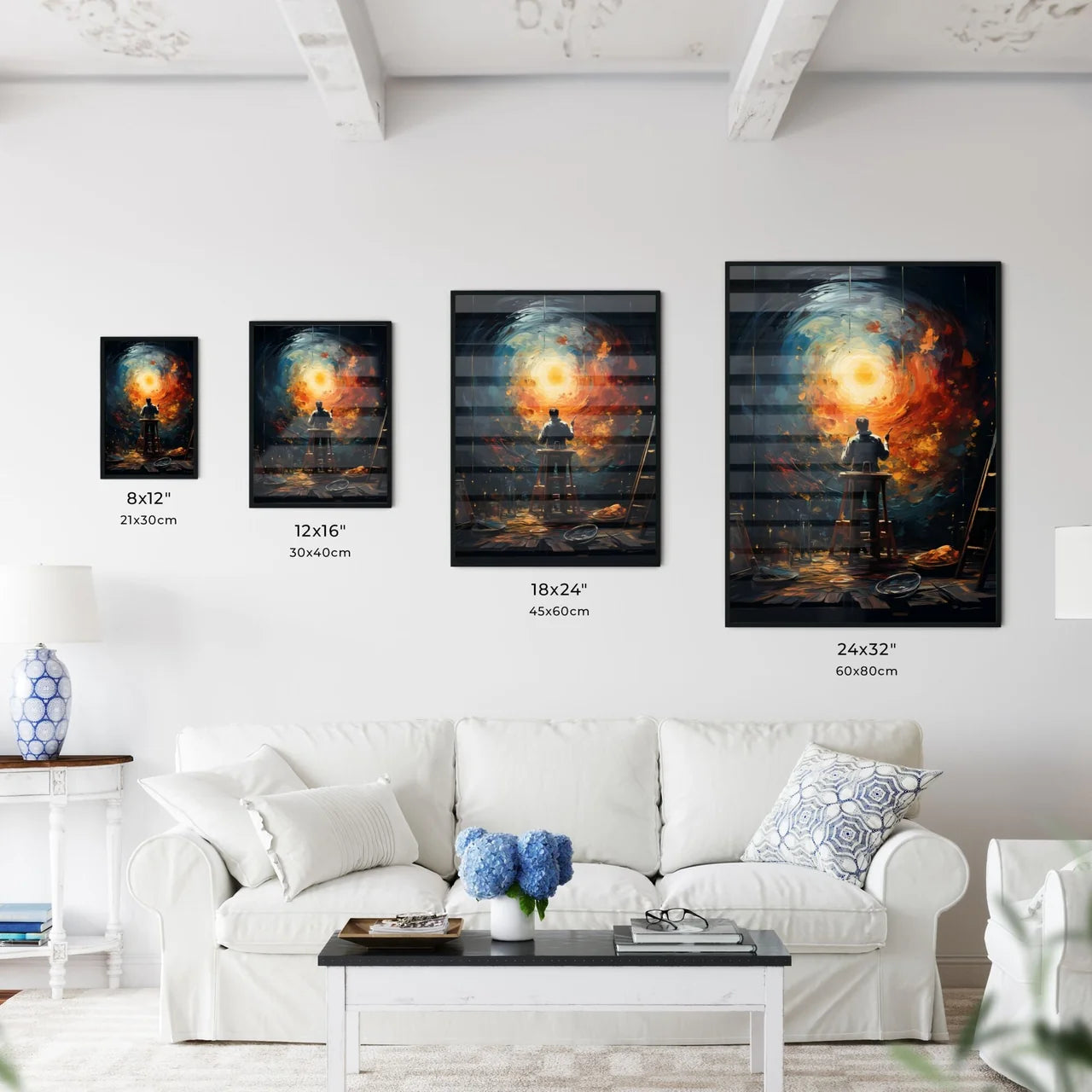 The Full Moon Through A 0 - Kitchen Hangings