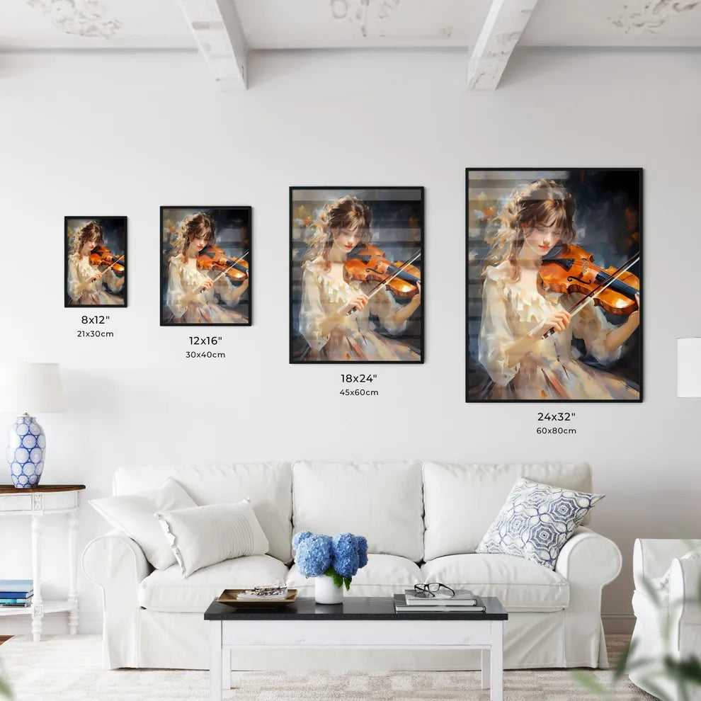 The Girl With A Violin And A Forfeit The Dou - Kitchen Hangings