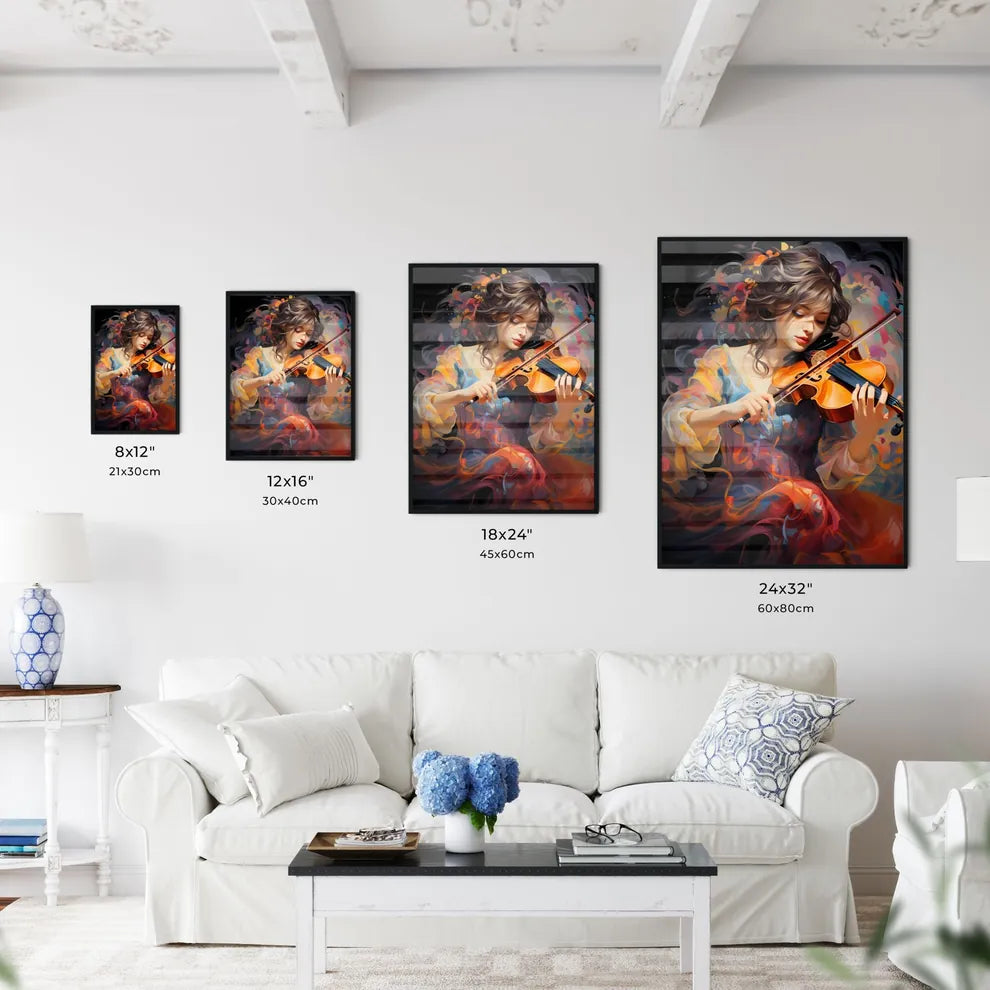 The Girl With A Violin And A Forfeit The Dou - Kitchen Hangings