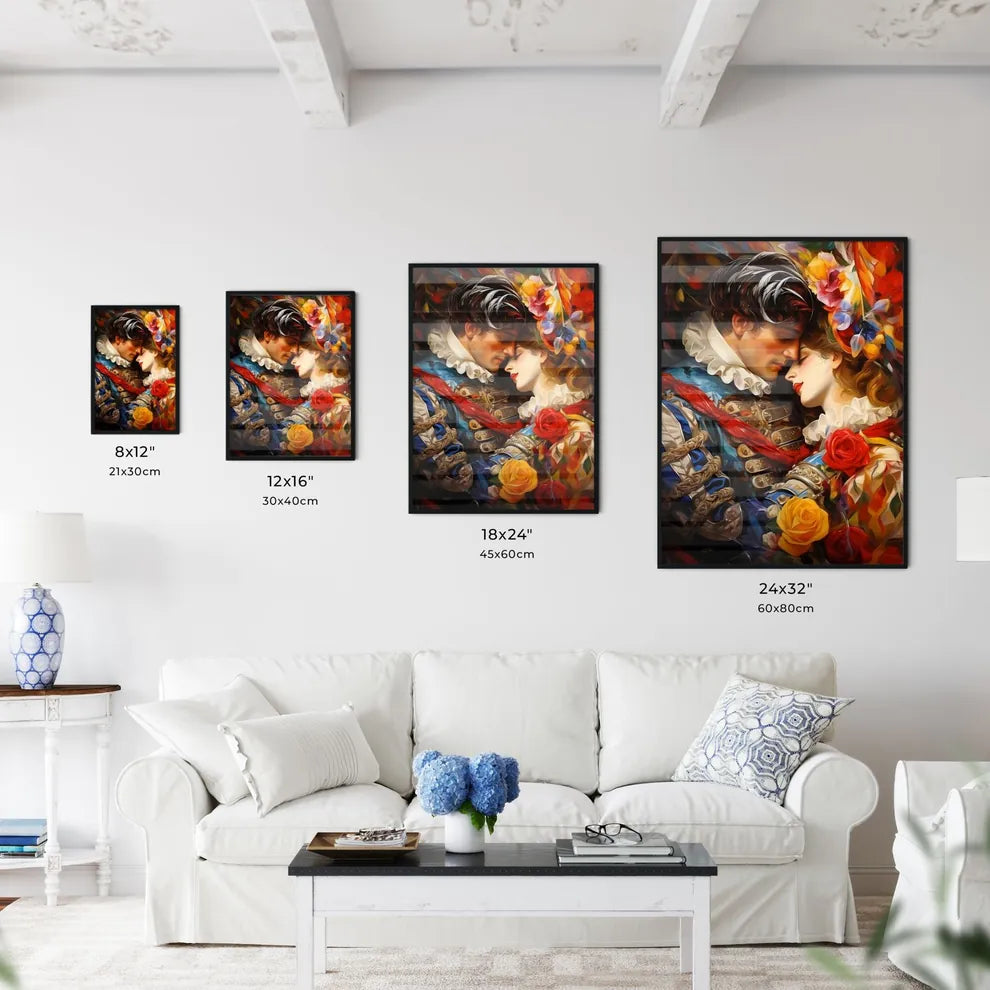 The Harlequin And A White Parrot - A Paintin - Kitchen Hangings