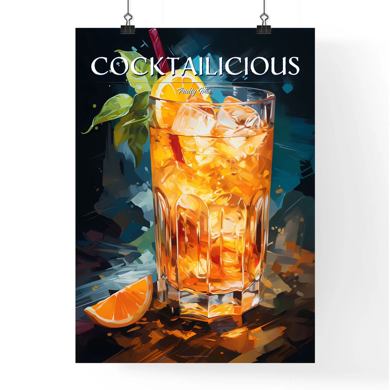 The Mai Tai Cocktail - A Glass Of Orange Jui Poster
