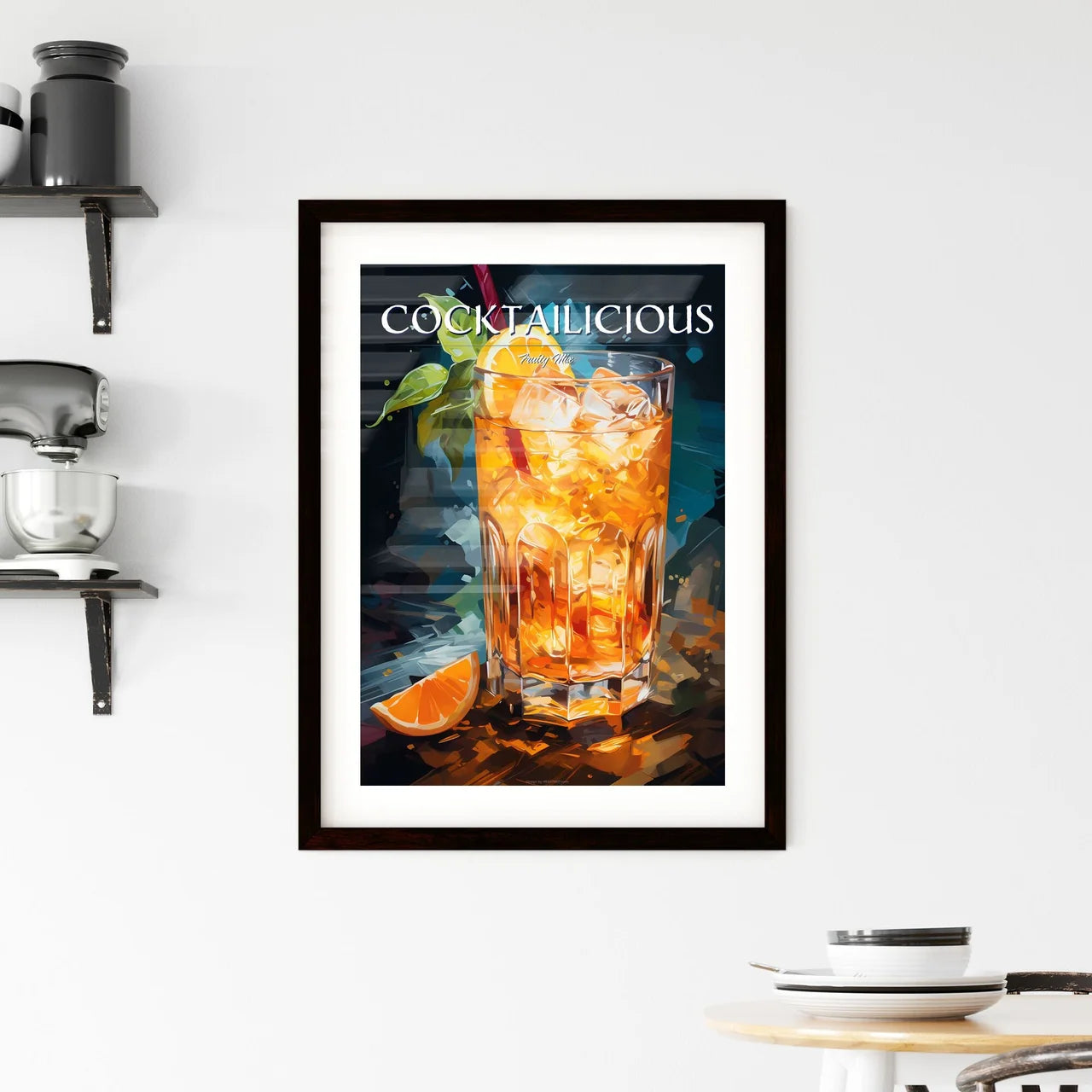 The Mai Tai Cocktail - A Glass Of Orange Jui Framed Print