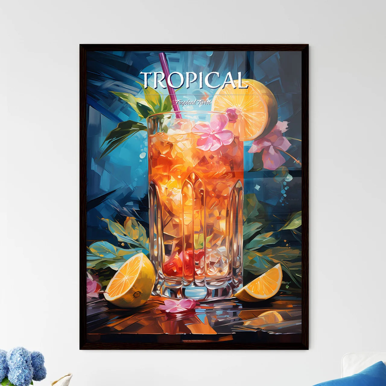 The Mai Tai Cocktail - A Glass Of Liquid Wit - Framed Art Print