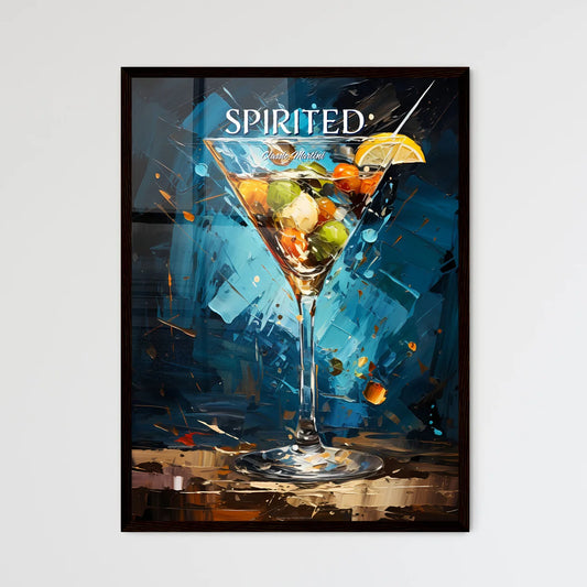 The Martini Is A Cocktail Made With Gin And  - Framed Art Print