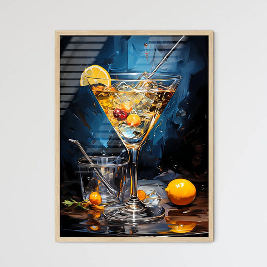 The Martini Is A Cocktail Made With Gin And  - Framed Art Print
