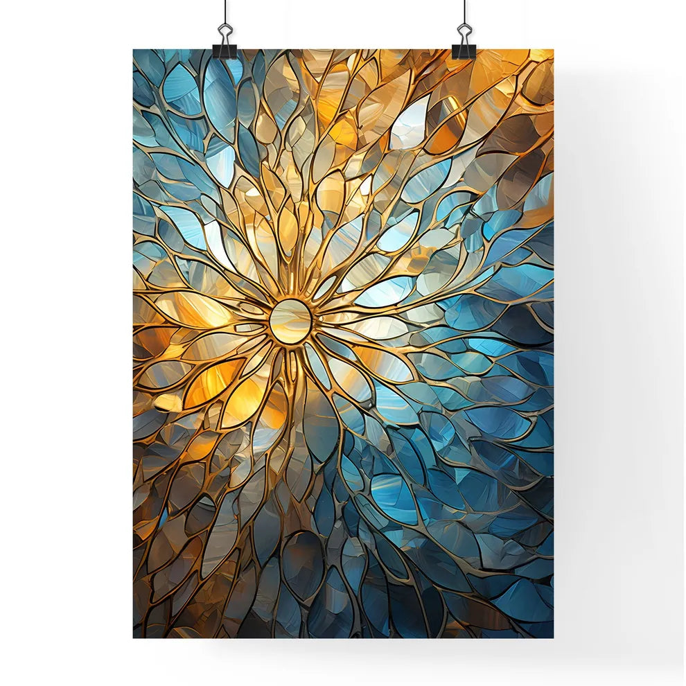 The Metallic Silver Pattern Of A Dome - A St Poster