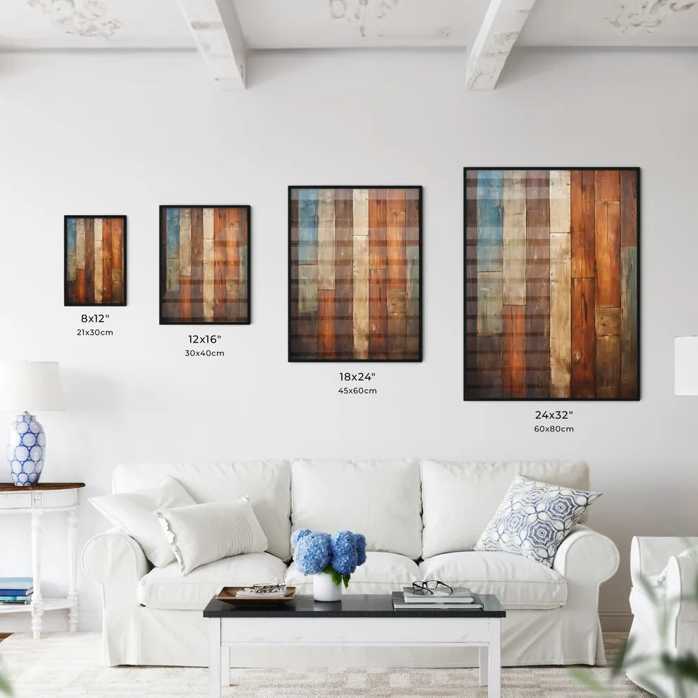 The Old Brown Wooden Wall - A Wood Planks With Different Colors Size Chart