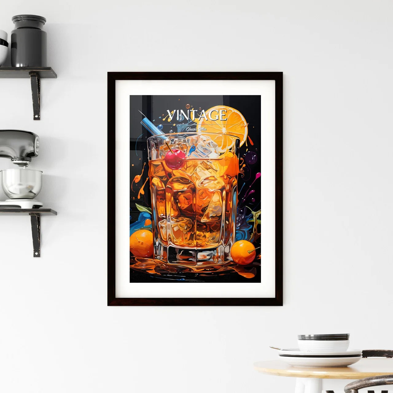 The Old Fashioned Is A Cocktail In A Tumbler Framed Print