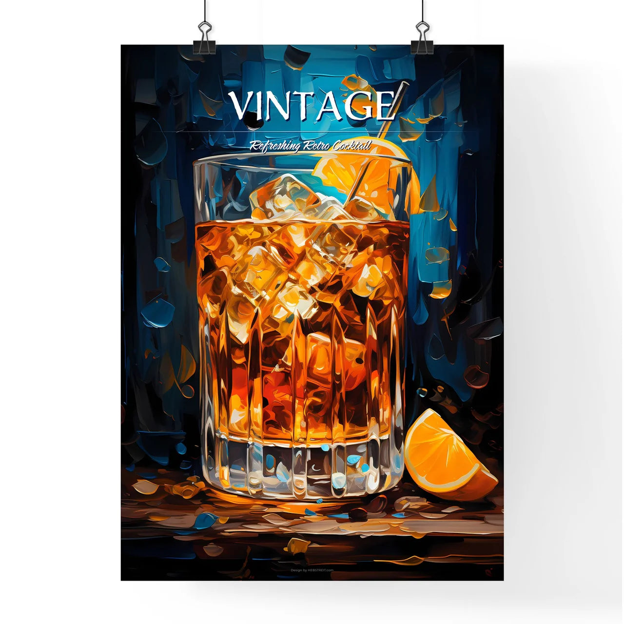 The Old Fashioned Is A Cocktail In A Tumbler Poster