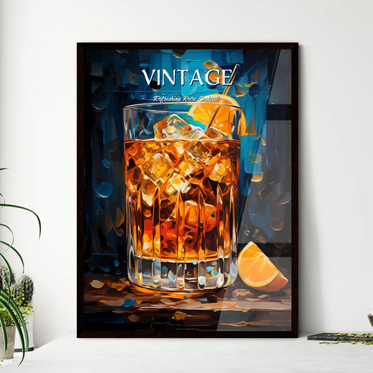 The Old Fashioned Is A Cocktail In A Tumbler - Framed Art Print