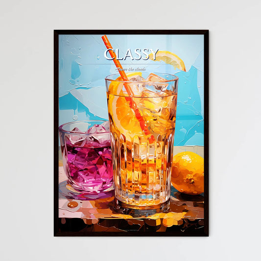 The Old Fashioned Is A Cocktail In A Tumbler - Framed Art Print