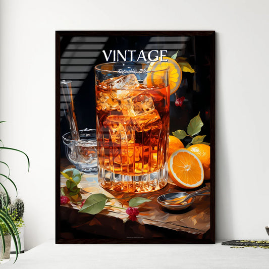The Old Fashioned Is A Cocktail In A Tumbler - Framed Art Print