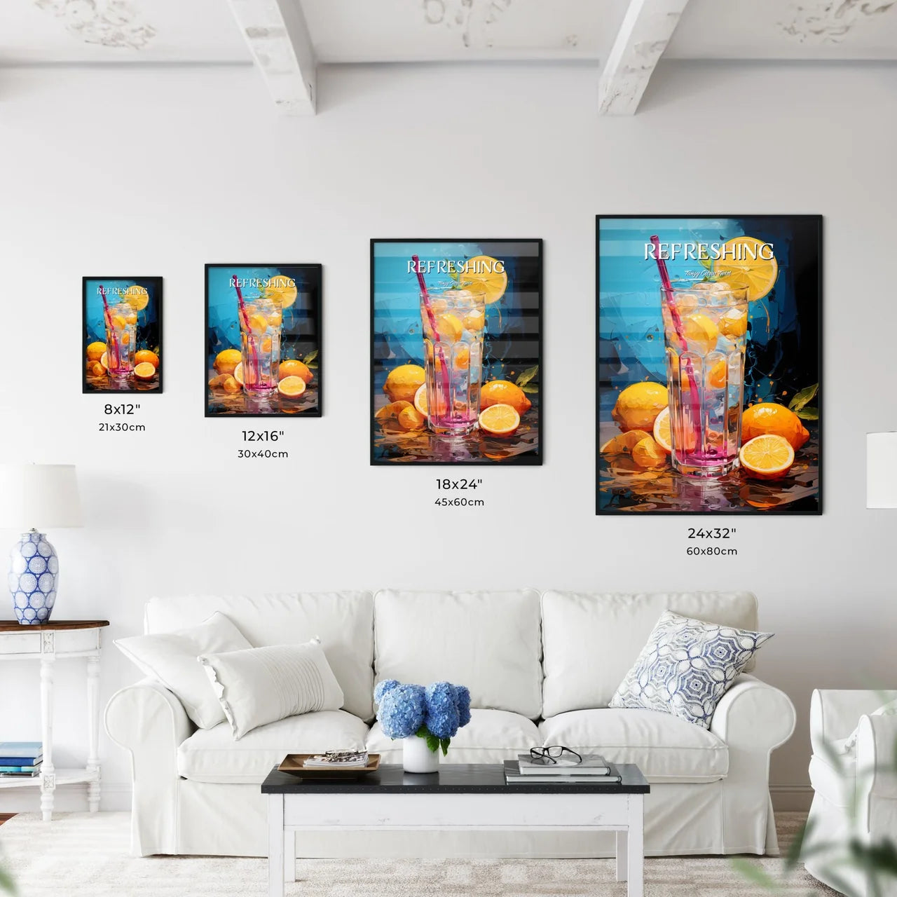 The Tom Collins Cocktail - A Glass Of Ice An - Kitchen Hangings