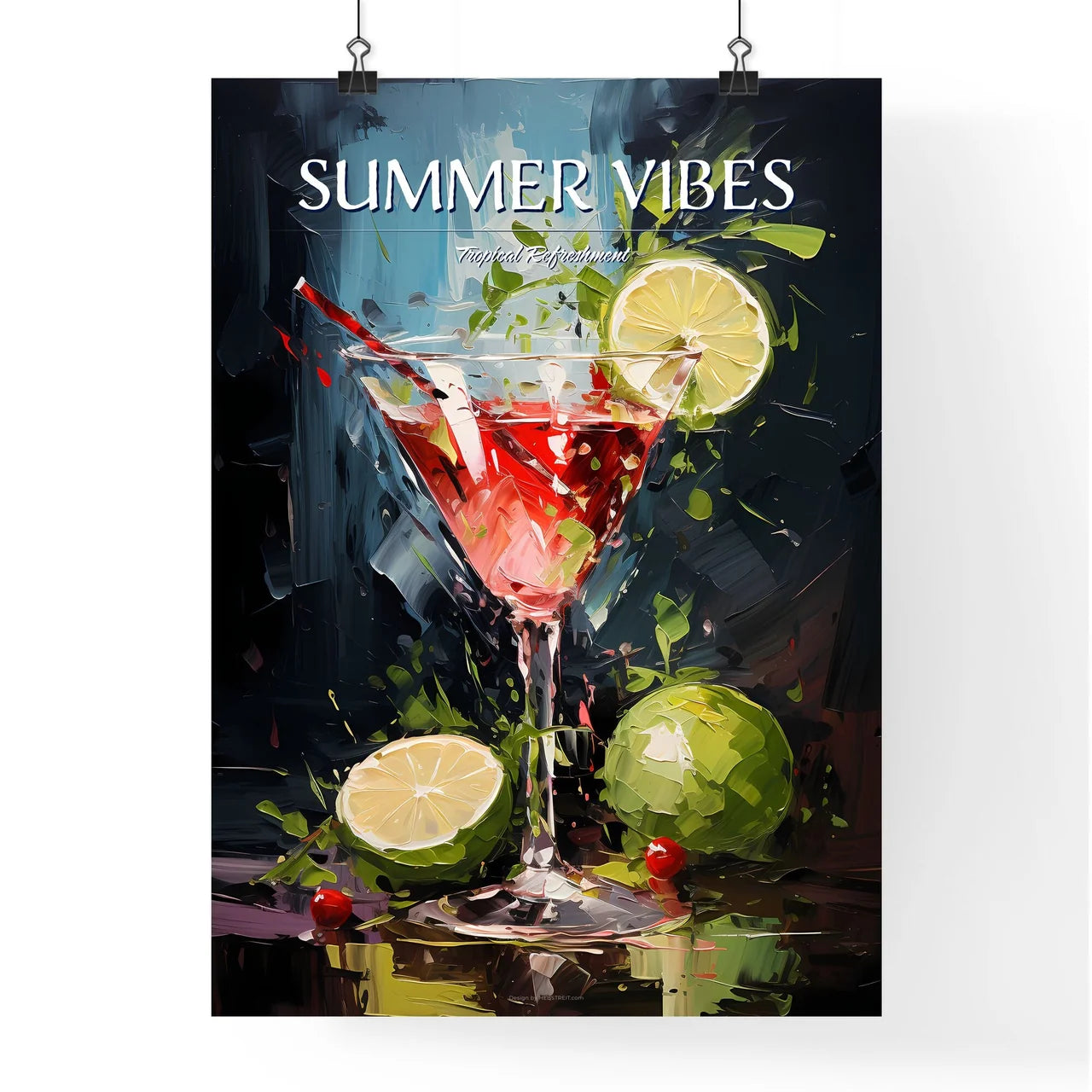 The Watermelon Martini Tastes Like Summer -  Poster