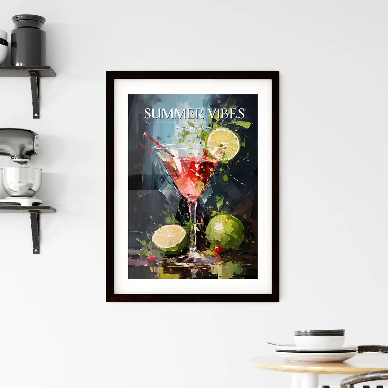 The Watermelon Martini Tastes Like Summer -  Framed Print