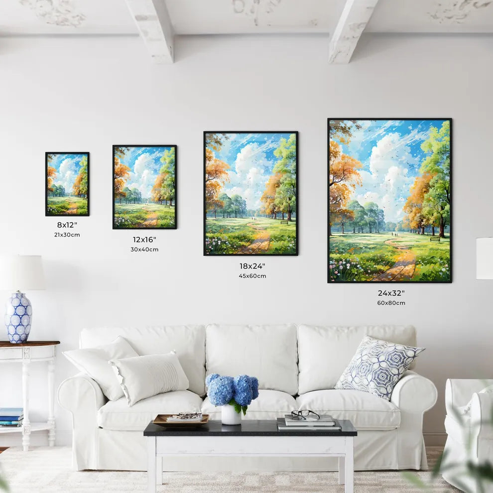 Trees And Lawn On A Bright Summer Day - A Pa - Kitchen Hangings