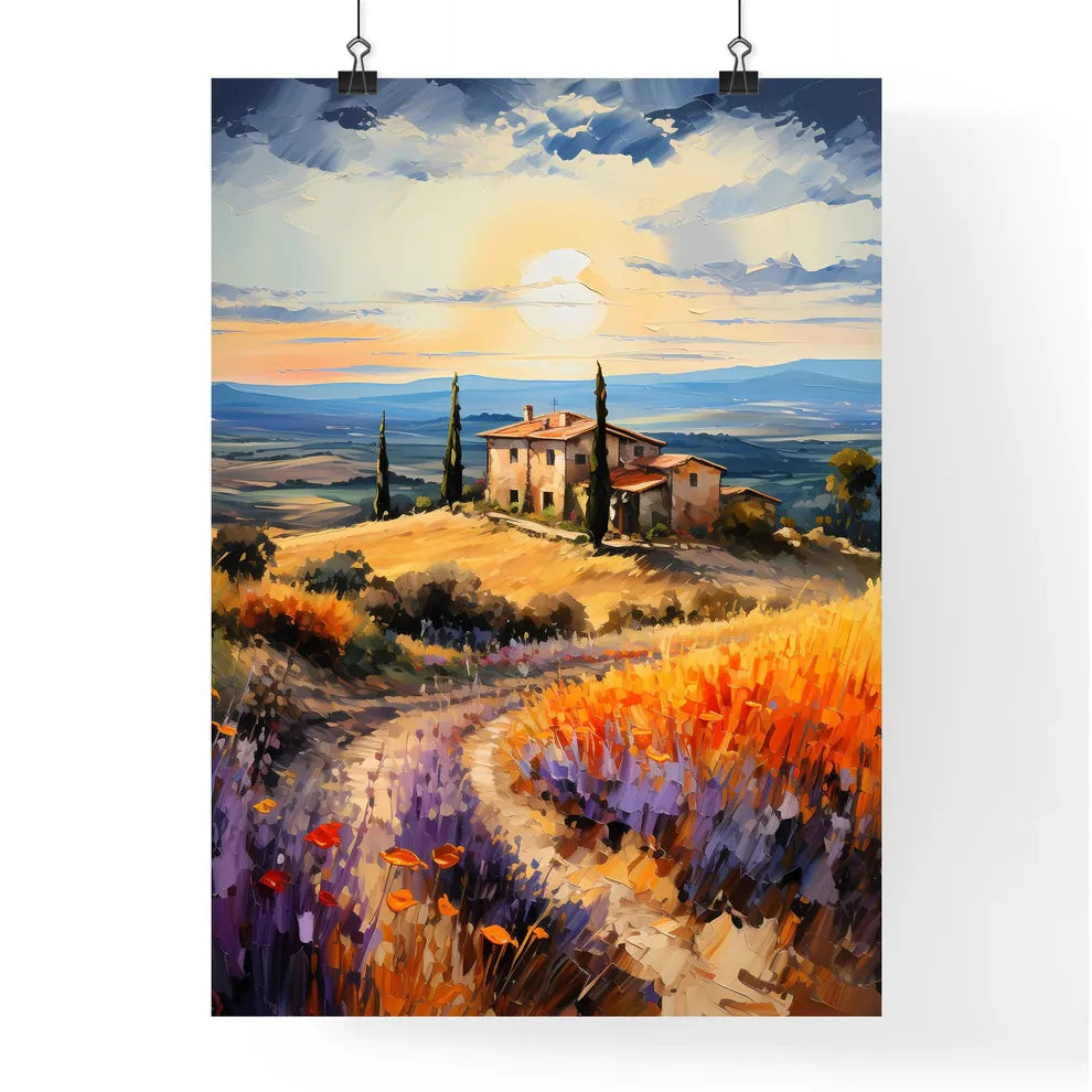 Tuscan Landscape - A Painting O Poster