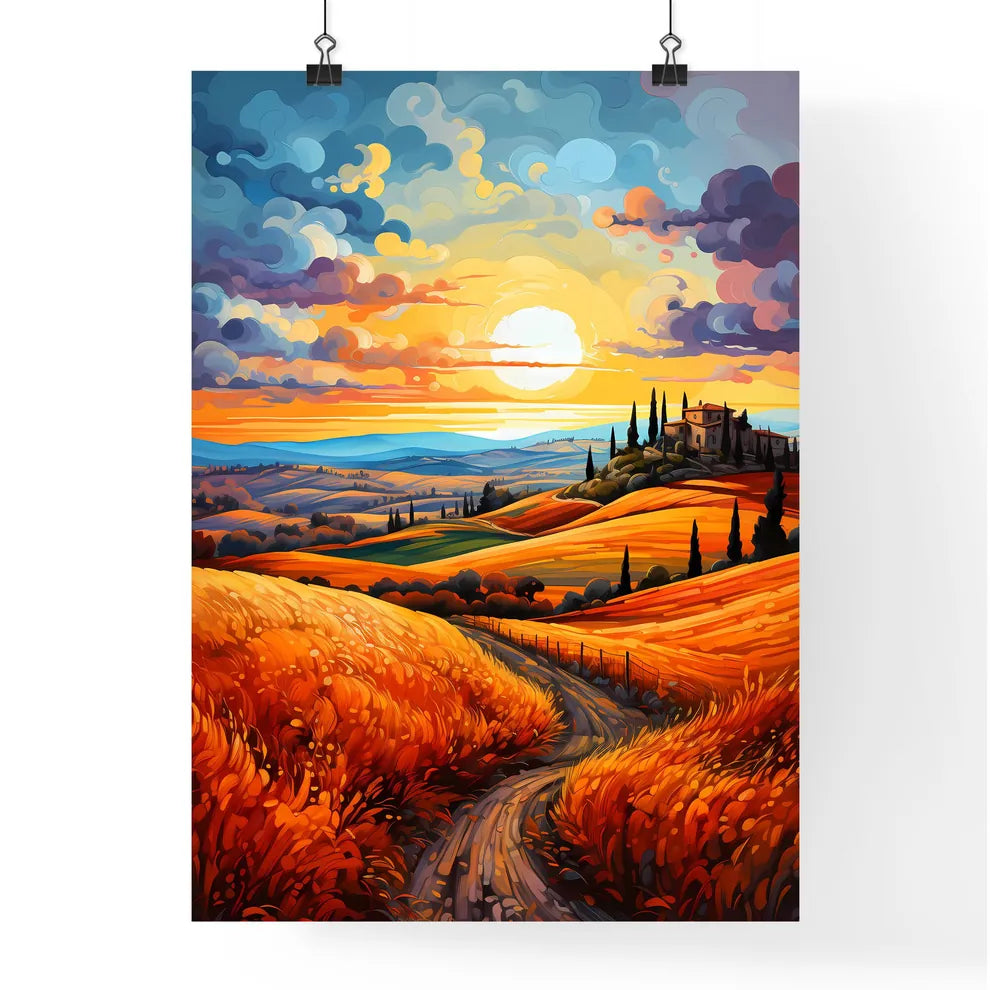 Tuscan Landscape - A Landscape  Poster
