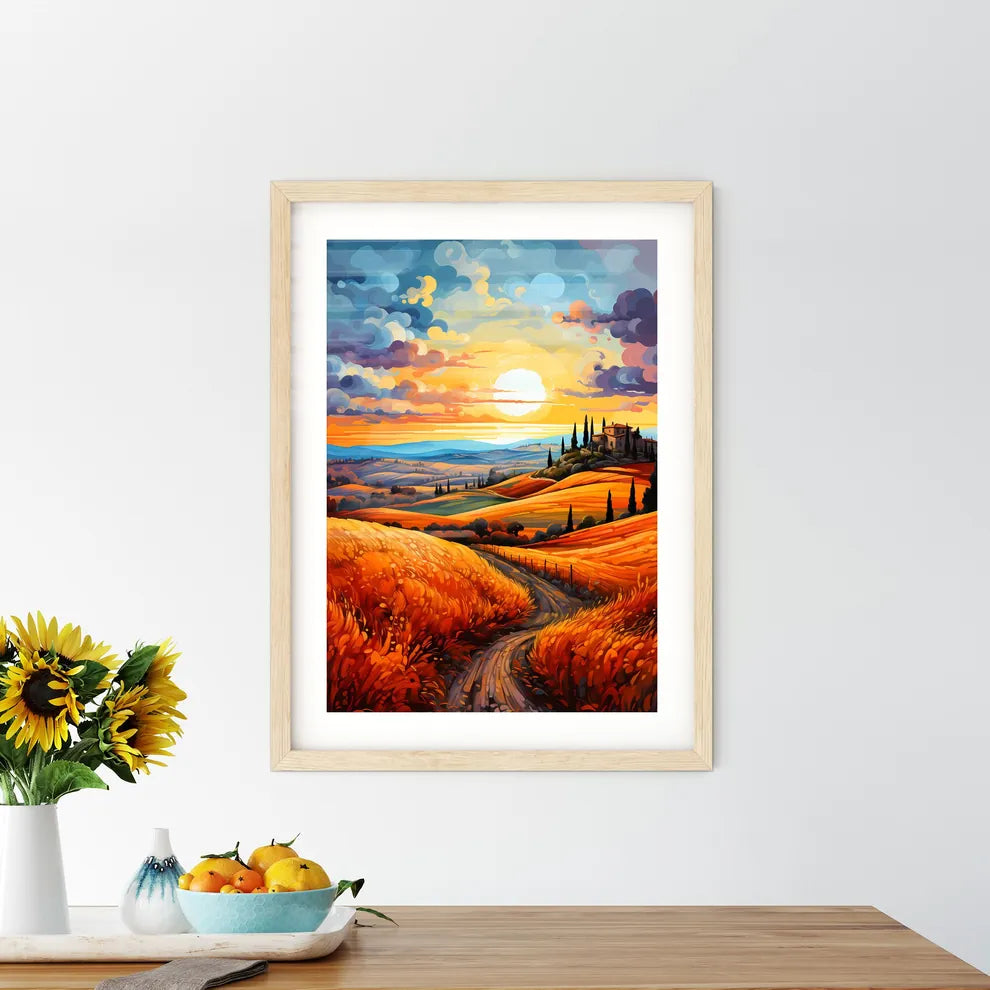 Tuscan Landscape - A Landscape  Framed Print