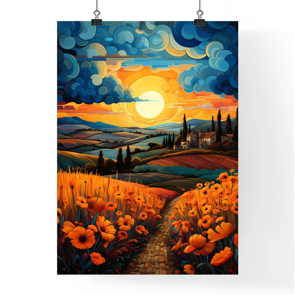 Tuscan Landscape - A Painting O Poster