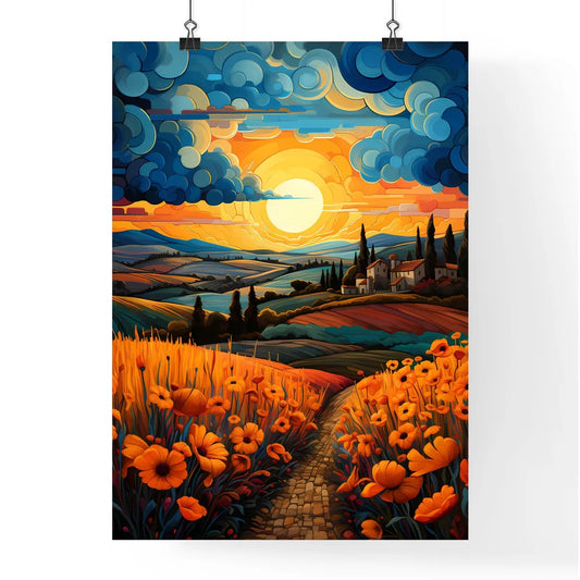 Tuscan Landscape - A Painting O Poster