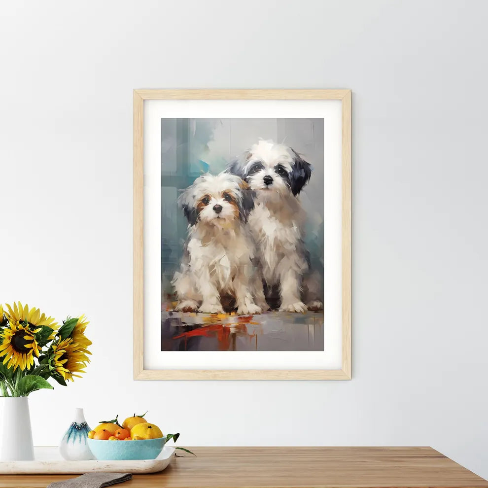 Two Cavalier King Charles Spaniel Puppies  Framed Print