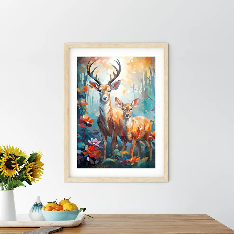 Two Female Lesser Kudu Antelopes  Framed Print