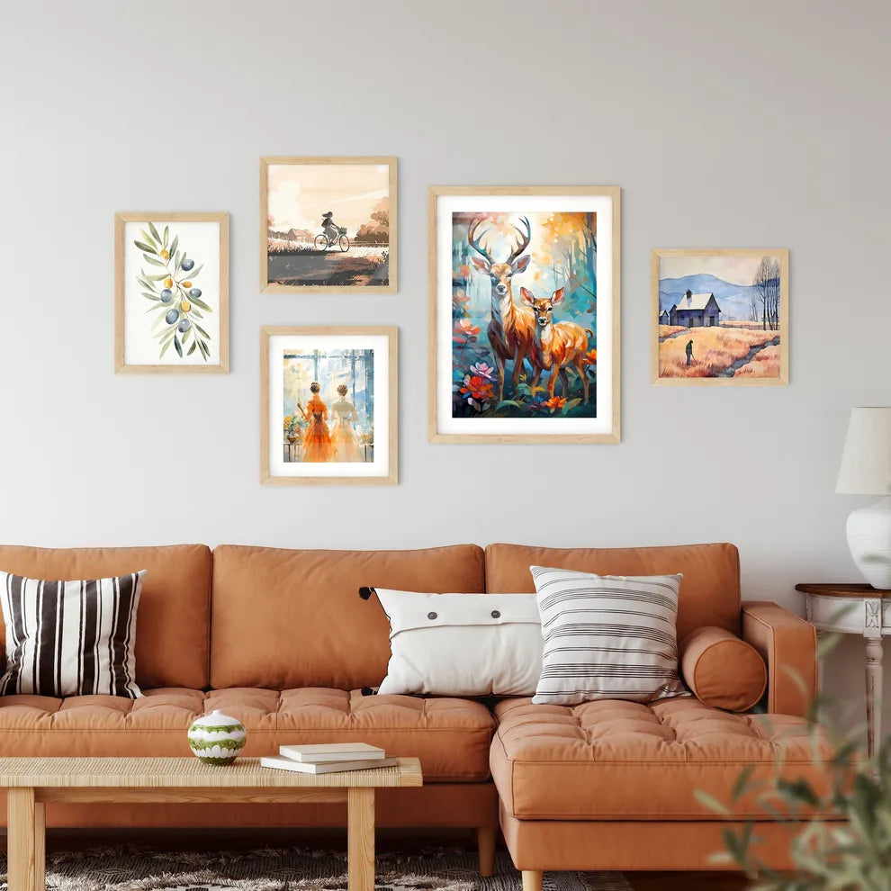 Two Female Lesser Kudu Antelopes  Art Print