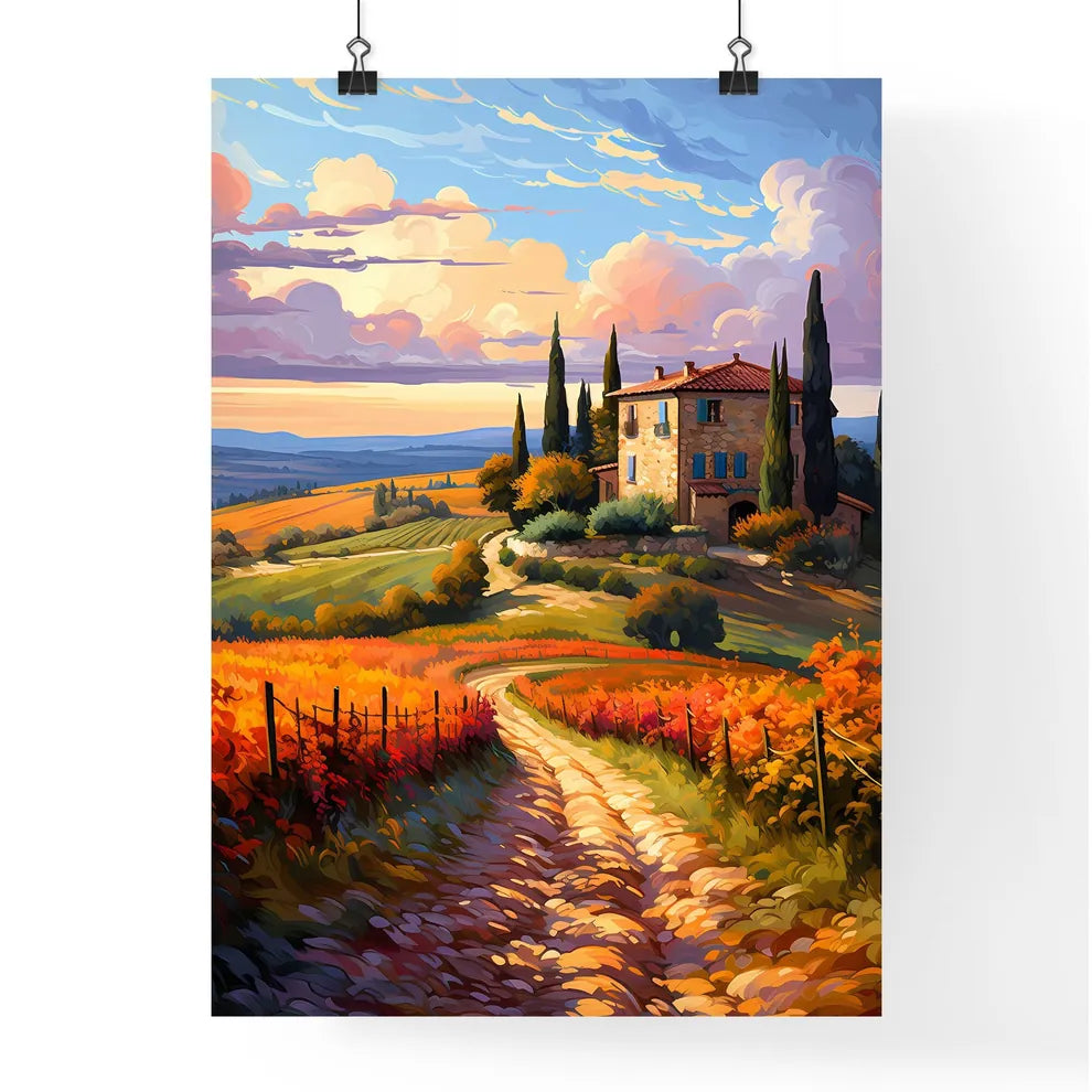 Typical Tuscan Farmhouse - A Painting O Poster