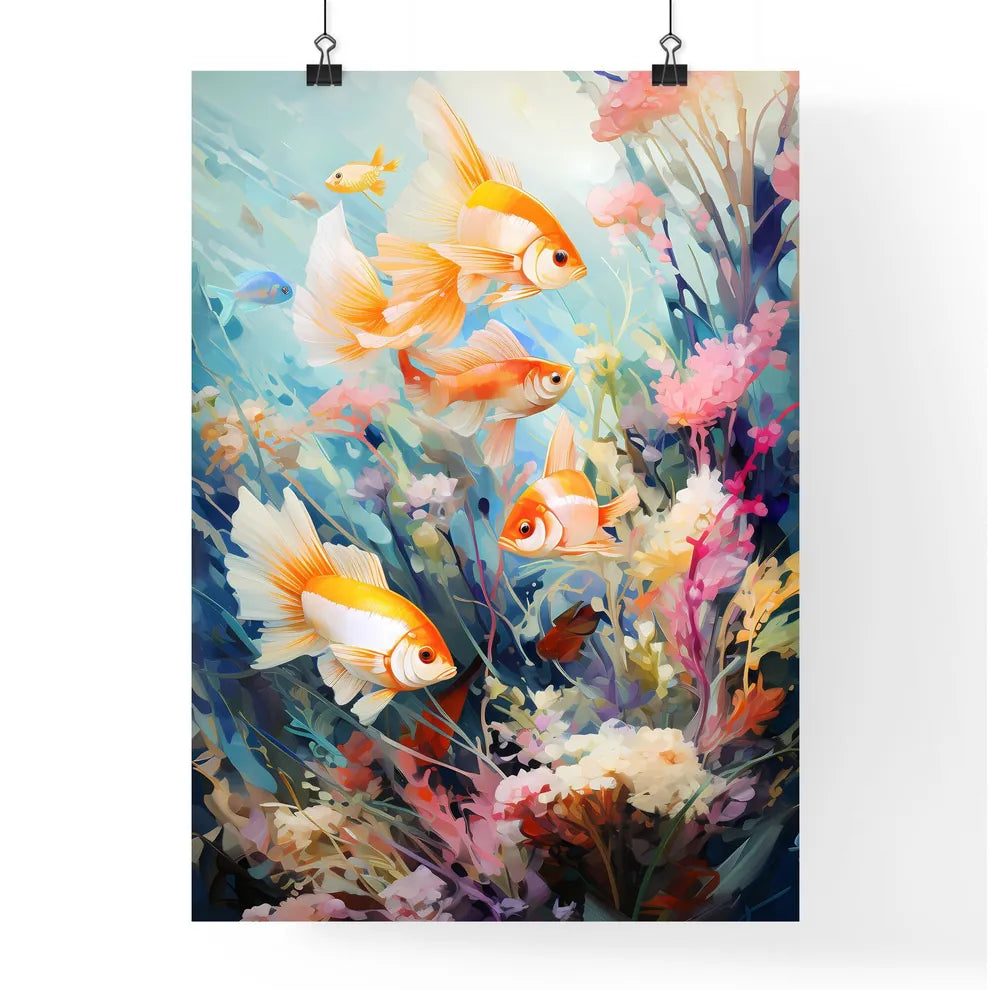 Underwater Aquatic Life With Fishes  Poster