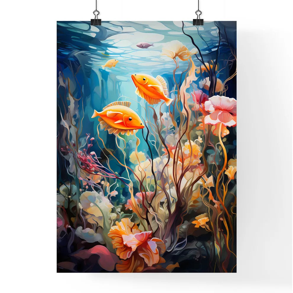 Underwater Aquatic Life With Fishes  Poster
