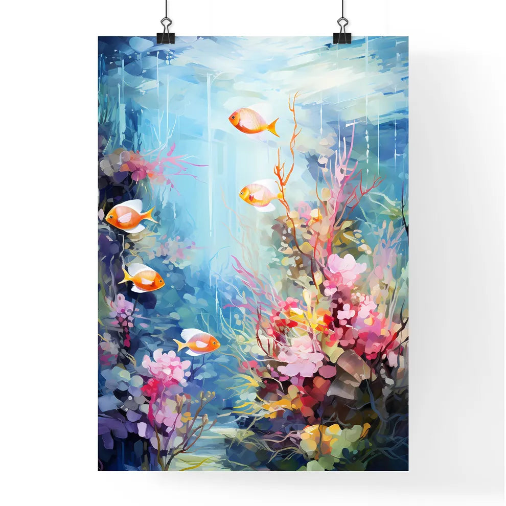 Underwater Aquatic Life With Fishes  Poster