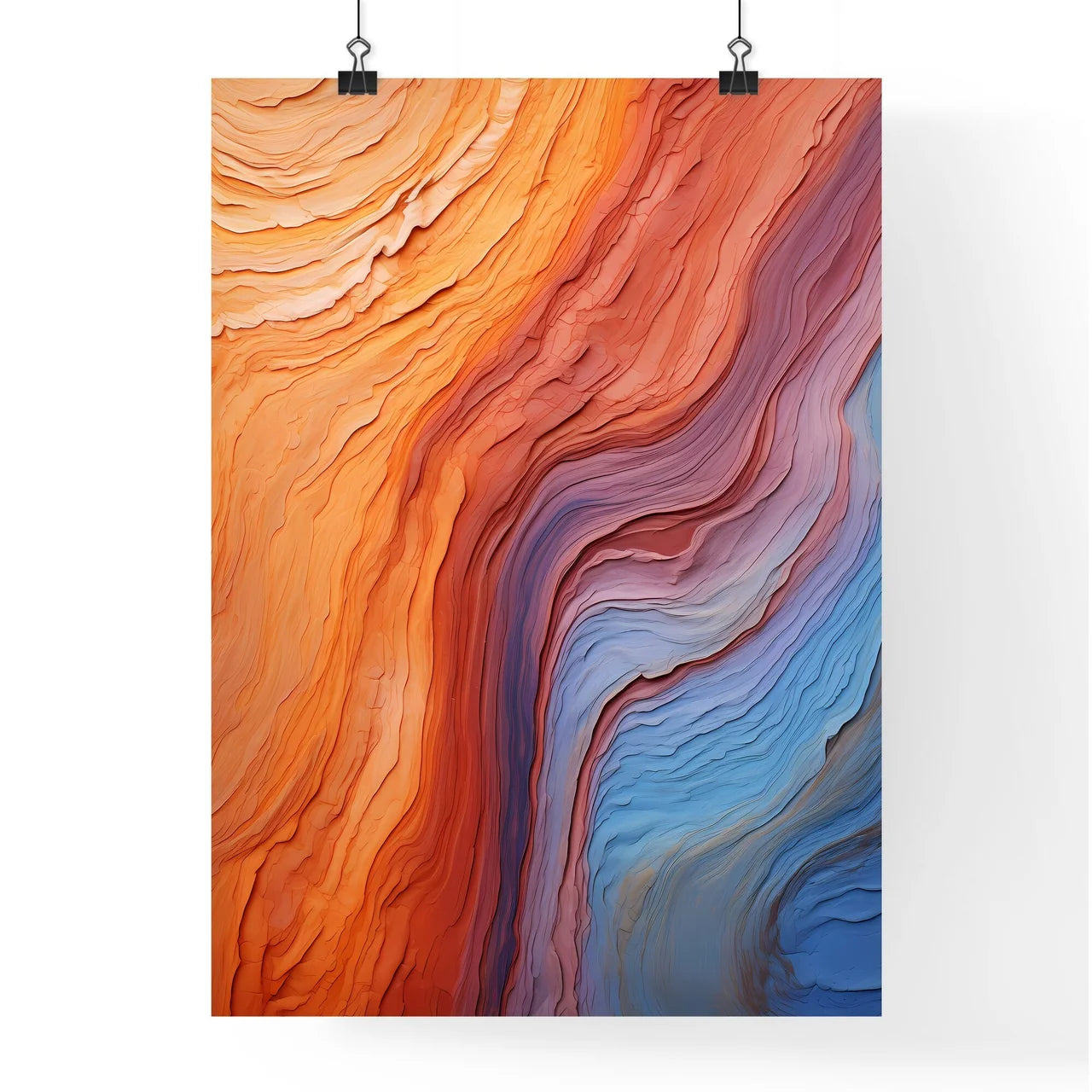 Very Old Juniper Wood Texture - A Colorful B Poster