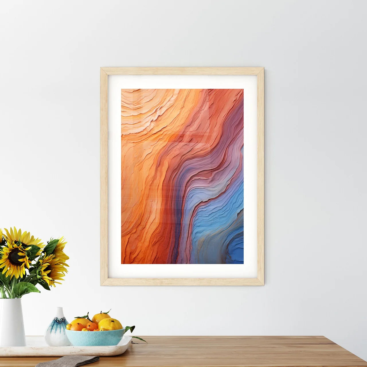 Very Old Juniper Wood Texture - A Colorful B Framed Print