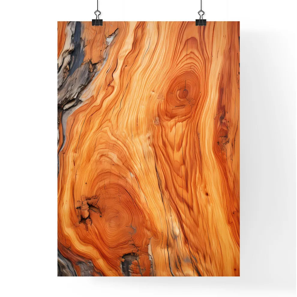 Very Old Juniper Wood Texture - A Close Up O Poster