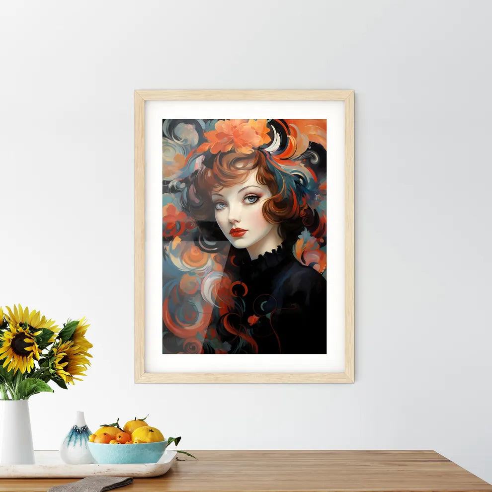 Vintage Art Deco - A Woman With Framed Print