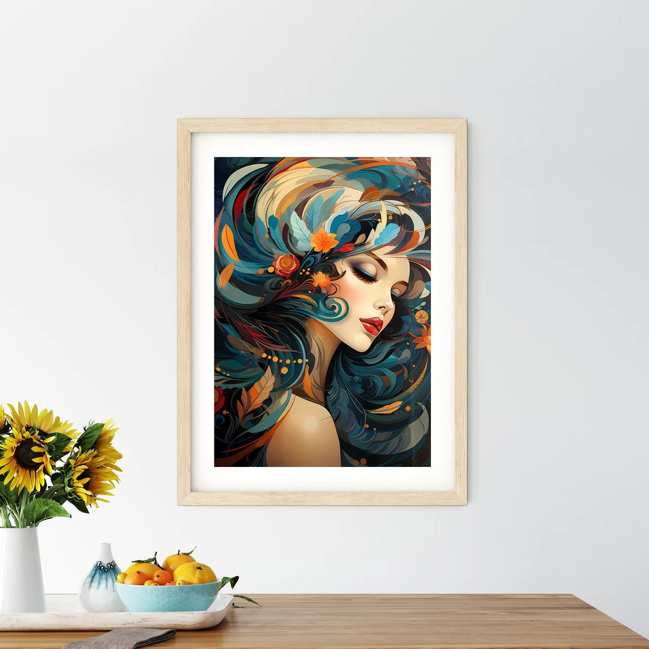Vintage Art Deco - A Woman With Framed Print