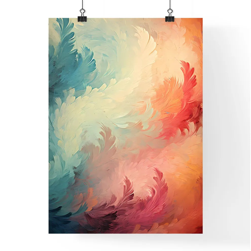 Vintage Seamless Pattern With Grunge Effect  Poster