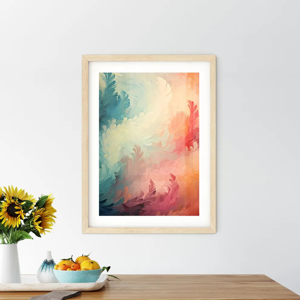 Vintage Seamless Pattern With Grunge Effect  Framed Print