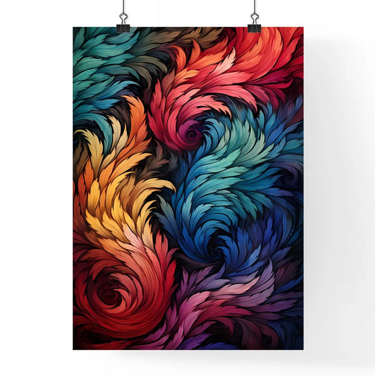 Vintage Seamless Pattern With Grunge Effect  Poster